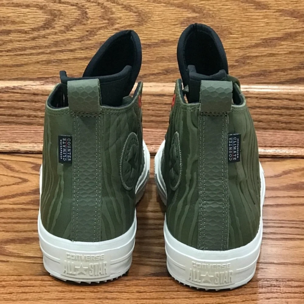 Converse CTAS WP Boot Hi Medium Olive Black Shoes - Picture 5 of 8